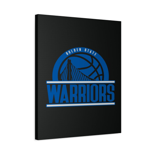 Warriors Vintage Basketball Logo Canvas Print Poster