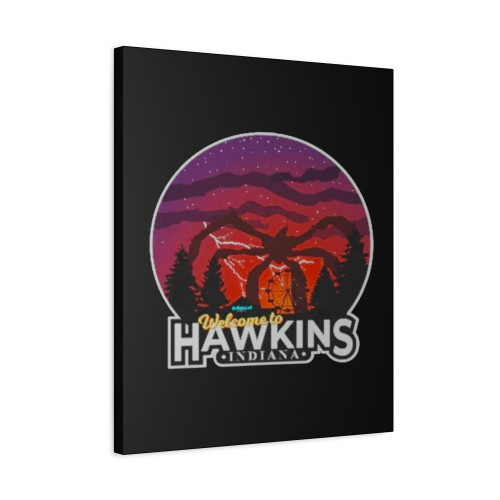 Welcome To Hawkins Stranger Things Canvas Print Poster