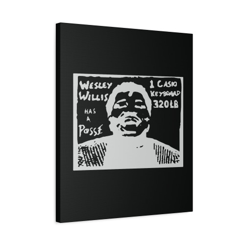 Wesley Willis Has A Posse Canvas Print Poster