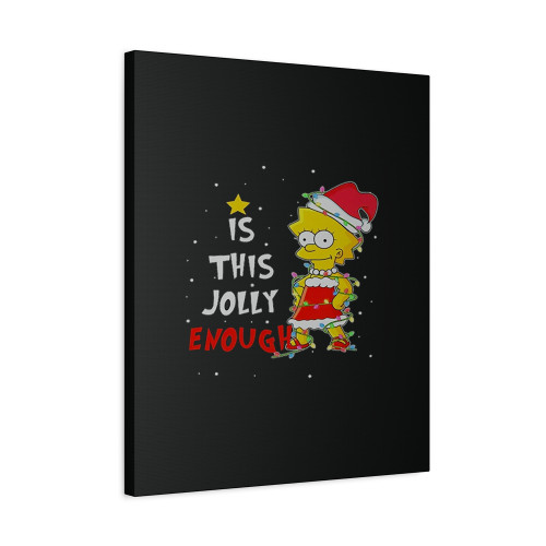Lisa Simpson Christmas Costume Canvas Print Poster