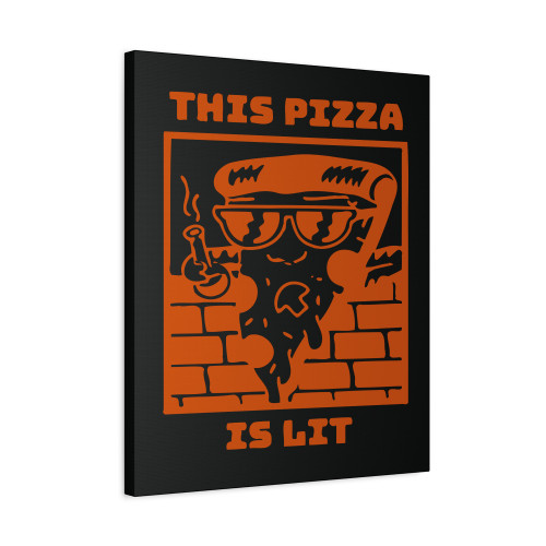 Lit Pizza Canvas Print Poster Lit Pizza Canvas Print Poster