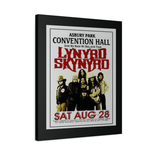 Lynyrd Skynyrd 1976 Asbury Park Nj Convention Hall Tour Concert Canvas Print Poster