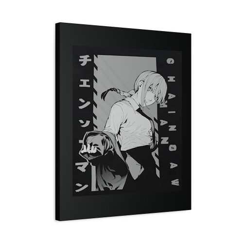 Makima Chain Saw Man Art Canvas Print Poster