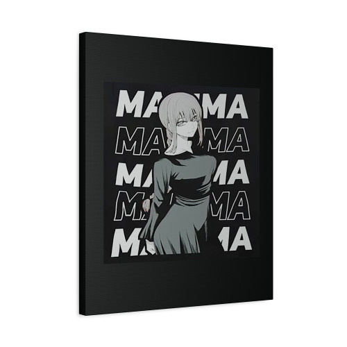 Makima Chain Saw Man Vintage Art Canvas Print Poster