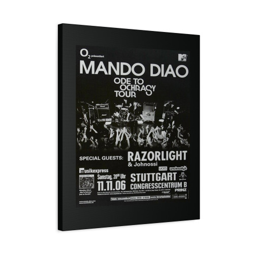 Mando Diao Ode To Ochrasy Stuttgart 2006 Canvas Print Poster