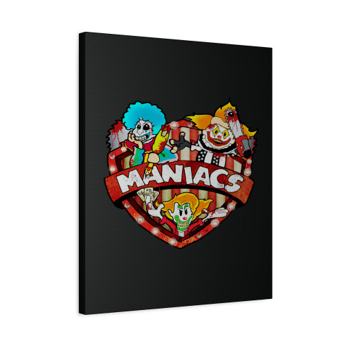 Maniac Clowns Canvas Print Poster