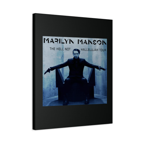Marilyn Manson Blue Hell Not Hallelujah Canvas Print Poster