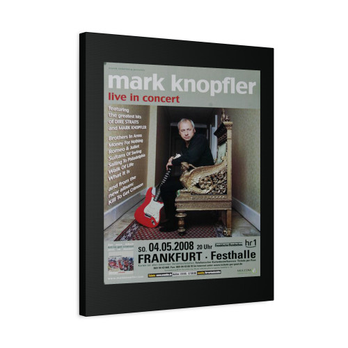 Mark Knopfler Live In Concert Frankfurt 2008 Canvas Print Poster