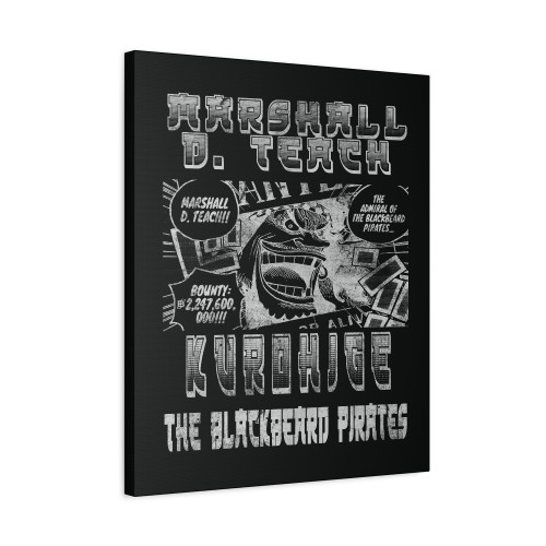 Marshall D Teach Kurohige The Blackbeard Pirates Canvas Print Poster