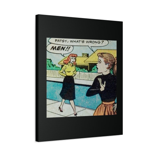 Whats Wrong Men Canvas Print Poster