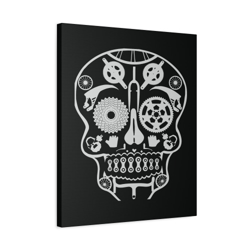 White Skull Canvas Print Poster