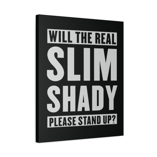 Will The Real Slim Shady Please Stand Up Canvas Print Poster