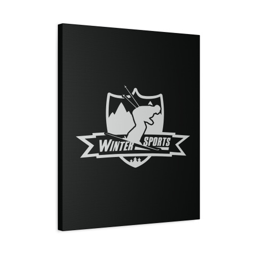 Winter Sports Logo Canvas Print Poster