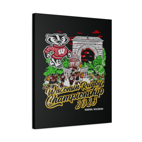 Wisconsin Badgers 2023 Rugby Championship Canvas Print Poster