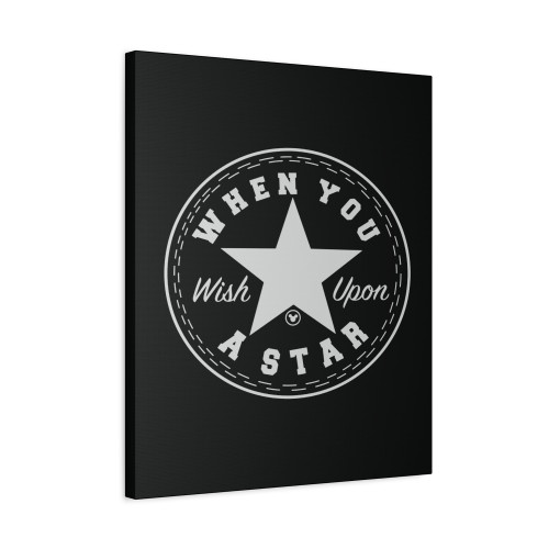Wish Upon A Star White Canvas Print Poster