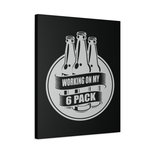 Working On My Six Pack Canvas Print Poster