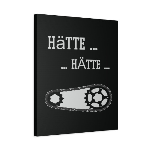 Would Have Had Bicycle Chain Canvas Print Poster