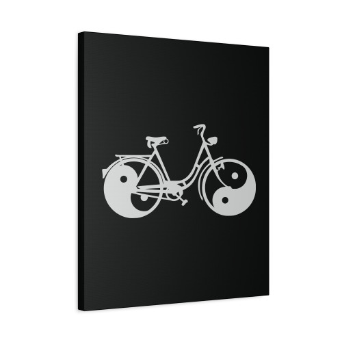 Yin And Yang Bicycle Canvas Print Poster
