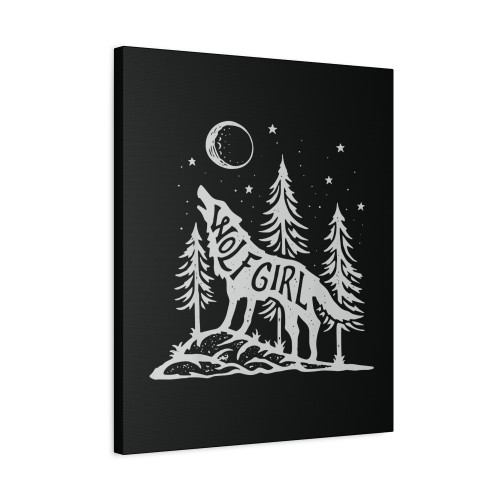 Zidika Wolf Girl Canvas Print Poster