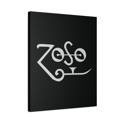 Zoso Jimmy Page Plant Zeppelin Classic Rock Canvas Print Poster