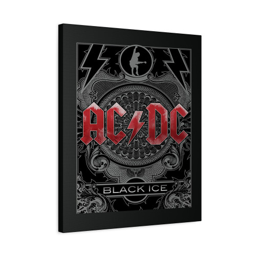 Acdc Black Ice Canvas Print Poster