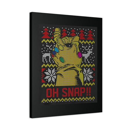 Marvel Thanos Oh Snap Ugly Canvas Print Poster