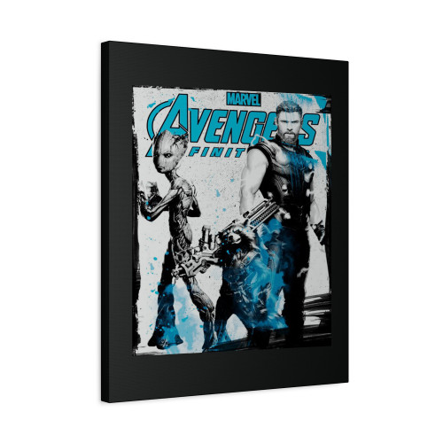 Marvel The Avengers Thor Groot In Strength Canvas Print Poster