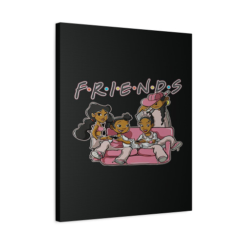 Melanin Friends Sisters Canvas Print Poster
