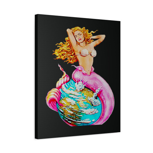 Mermaid Donna Art Canvas Print Poster
