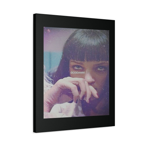 Mia Wallace God Damn Canvas Print Poster