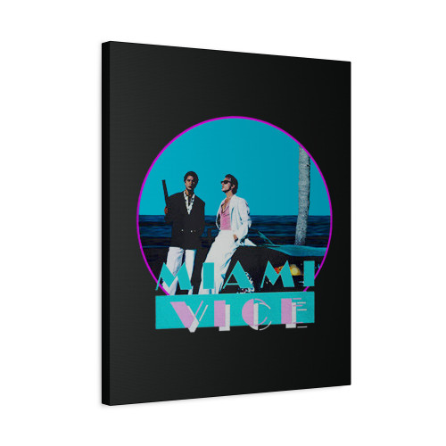 Miami Vice Retro Tv Canvas Print Poster