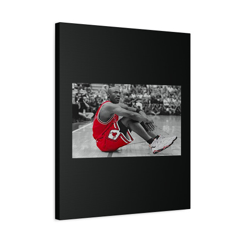 Michael Jordan Basketball Shoes Goat Number 23 Logo Art Canvas Print Poster