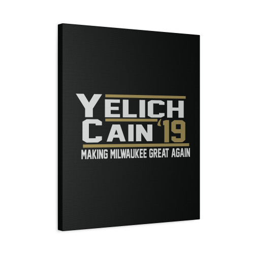 Milwaukee Yelich Cain Canvas Print Poster