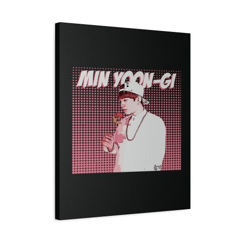 Min Yoon Gi Bts Canvas Print Poster