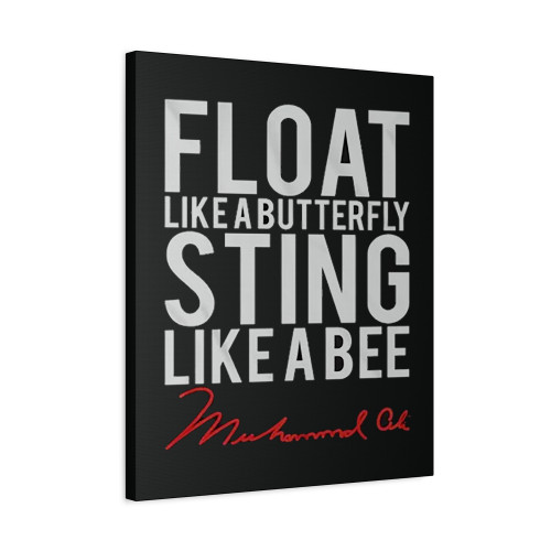Muhammad Ali Float Like A Butterfly Sting Like A Bee Vintage Canvas Print Poster