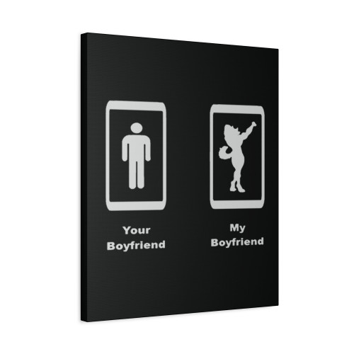 My Boyfriend Your Boyfriend Furry Canvas Print Poster