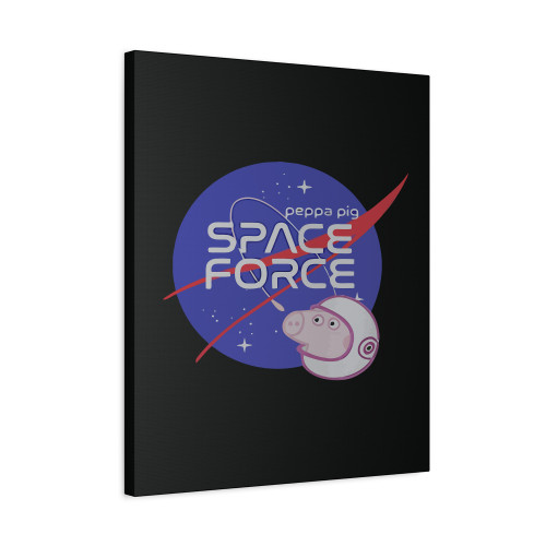Nasa Parody Peppa Pig Space Force Funny Canvas Print Poster