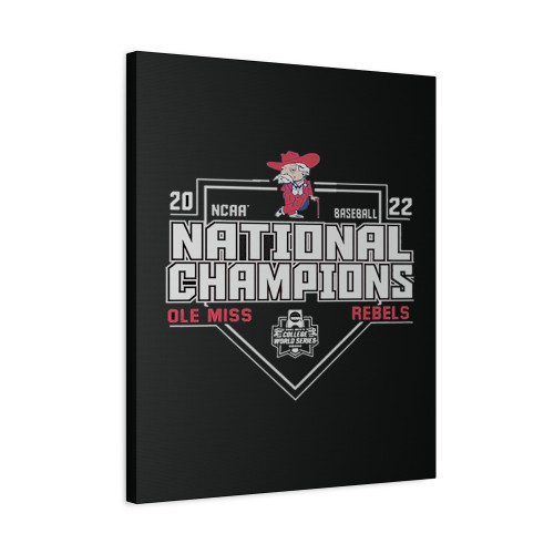 National Championship Baseball Ole Miss Baseball Championship Canvas Print Poster
