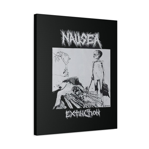 Nausea Extinction Punk Crust Canvas Print Poster
