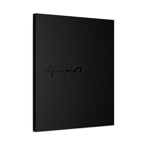 Ocean Heartbeat Beach Lover Canvas Print Poster
