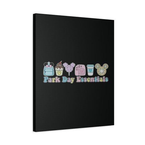 Park Day Essentials Disney Vacation Canvas Print Poster