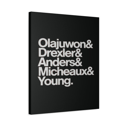 Phi Slama Jama Olajuwon Drexler Anders Micheaux Young Canvas Print Poster