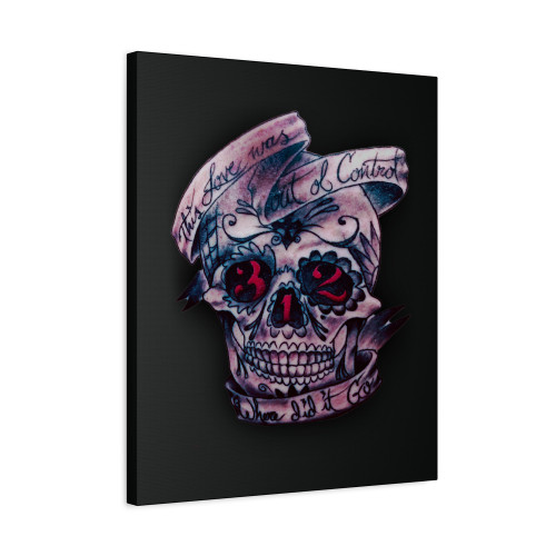 Pierce The Veil Hold On Till May Skull Canvas Print Poster