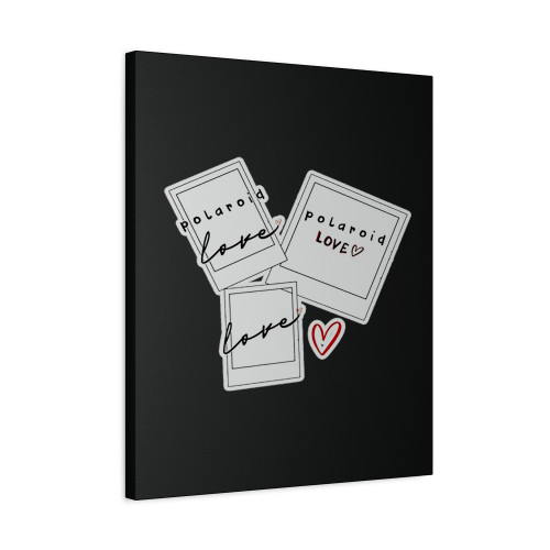 Polaroid Love Bella Canvas Canvas Print Poster