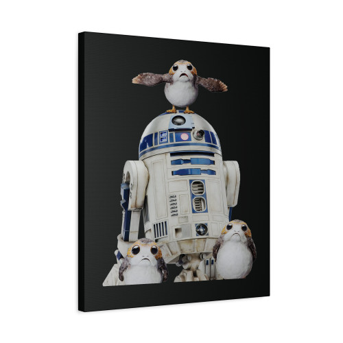 Porg Starwars Canvas Print Poster