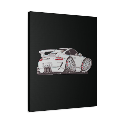Porsche 997 911 Gt3 Koolart Canvas Print Poster
