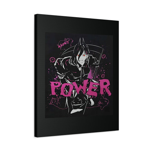 Power Meowy Blood Devil Chain Saw Man Canvas Print Poster