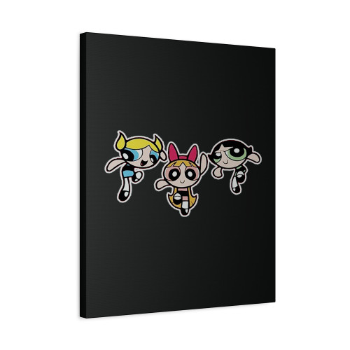 Power Puff Gir Logo Canvas Print Poster