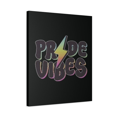 Pride Vibes Logo Canvas Print Poster