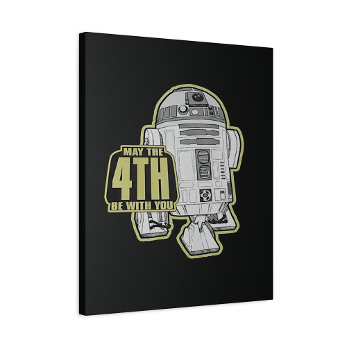 R2D2 May The 4Th Be With You Canvas Print Poster